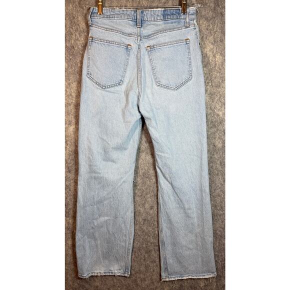 Abercrombie & Fitch 90s Relaxed High Rise Curve Love Jean Distressed - Size 27 - Picture 3 of 8